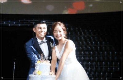 小島よしおさんと奥さんの結婚式の様子