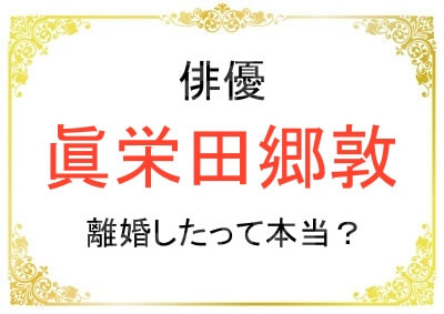 眞栄田郷敦さんの離婚理由は？