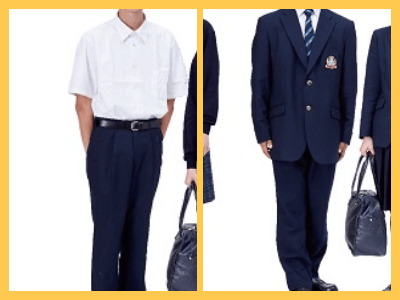 制服の夏服と冬服